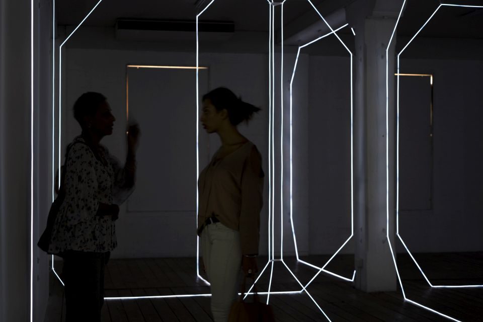 Artists working with light and air