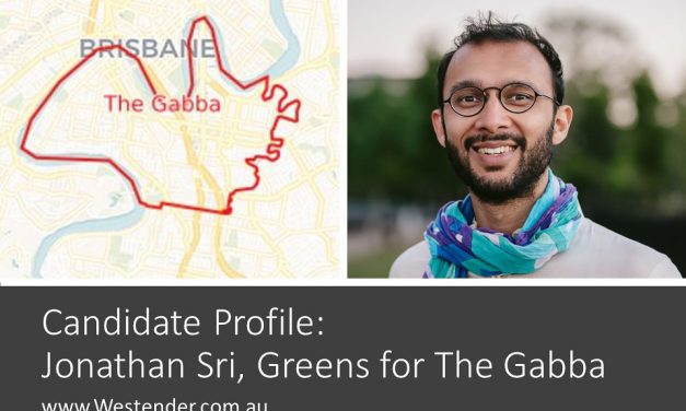 Candidate’s Profile: Jonathan Sri, Greens for The Gabba