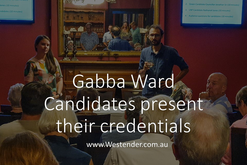 Gabba Ward Candidates present their credentials in Kangaroo Point