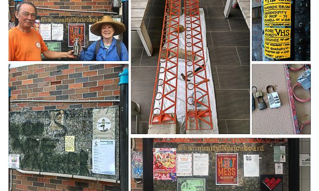 Community notice board clean up reveals 30 years of community history