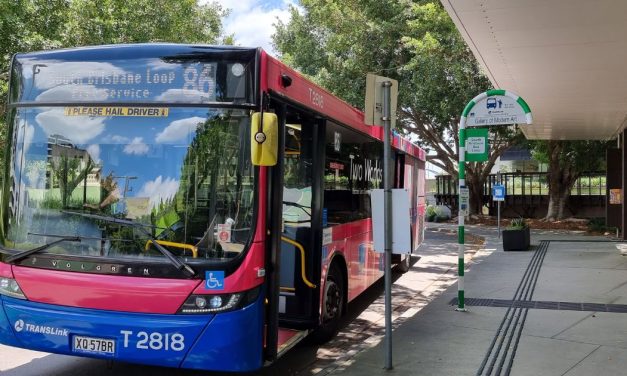 South Brisbane’s new bus loop is off and running.